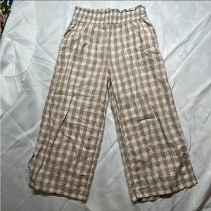 Aerie gingham pants size small